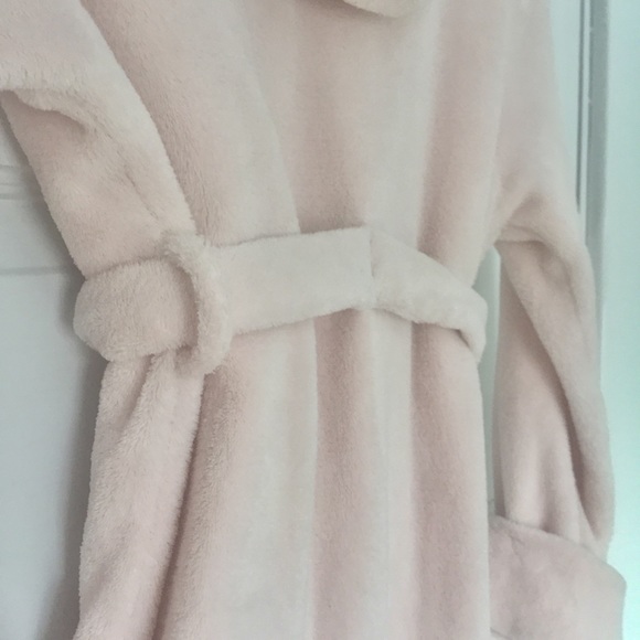 GAP Pale pink cozy hooded robe - Picture 8 of 11